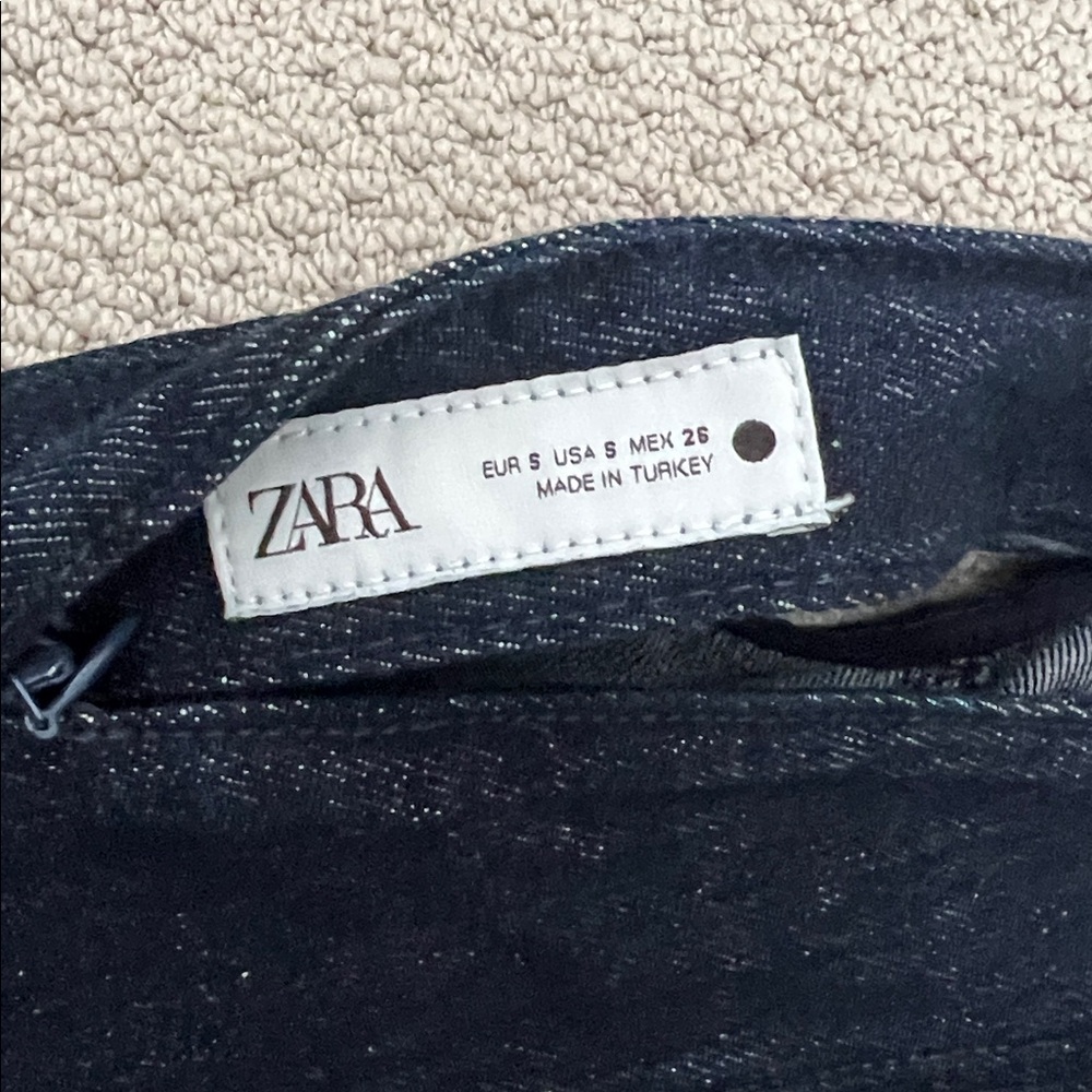 Zara ZW Collection Denim Mini Dress - Picture 5 of 6